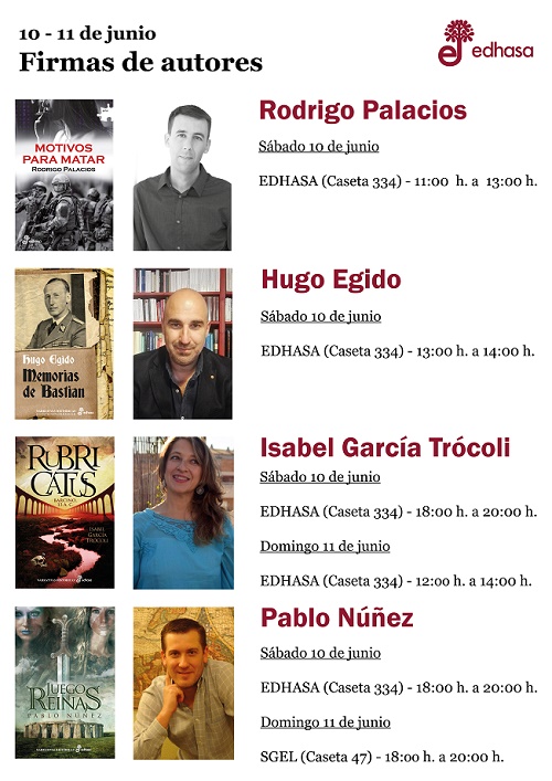 Firmas tercer fin de semana Feria del Libro de Madrid