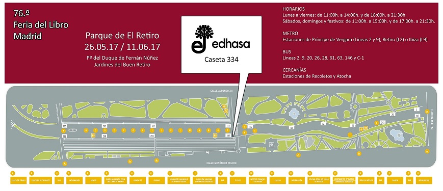 Plano de la Feria del Libro de Madrid